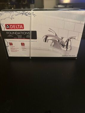 Delta Foundations Chrome Two-Handle Bathroom Faucet